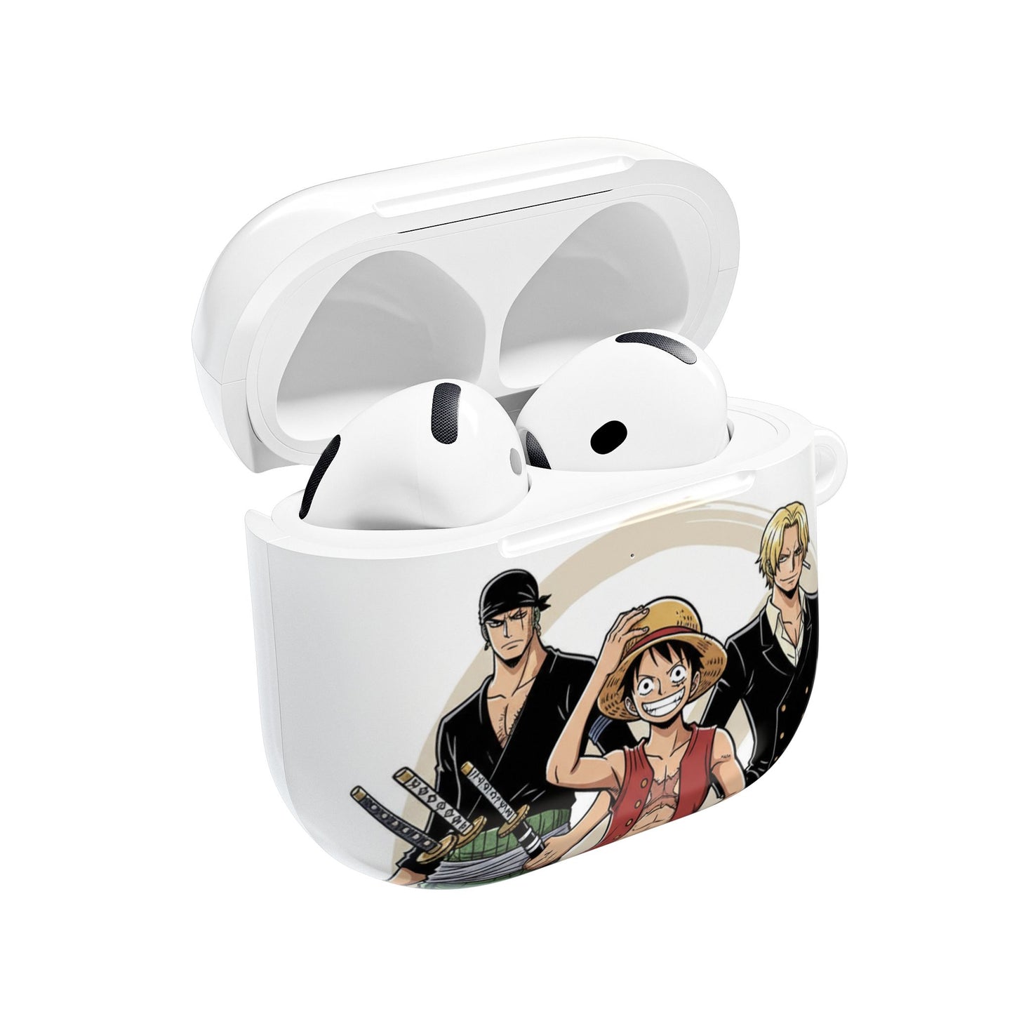 One Piece Straw Hat Crew AirPod Case – Luffy, Zoro & Sanji Anime Earbud Cover