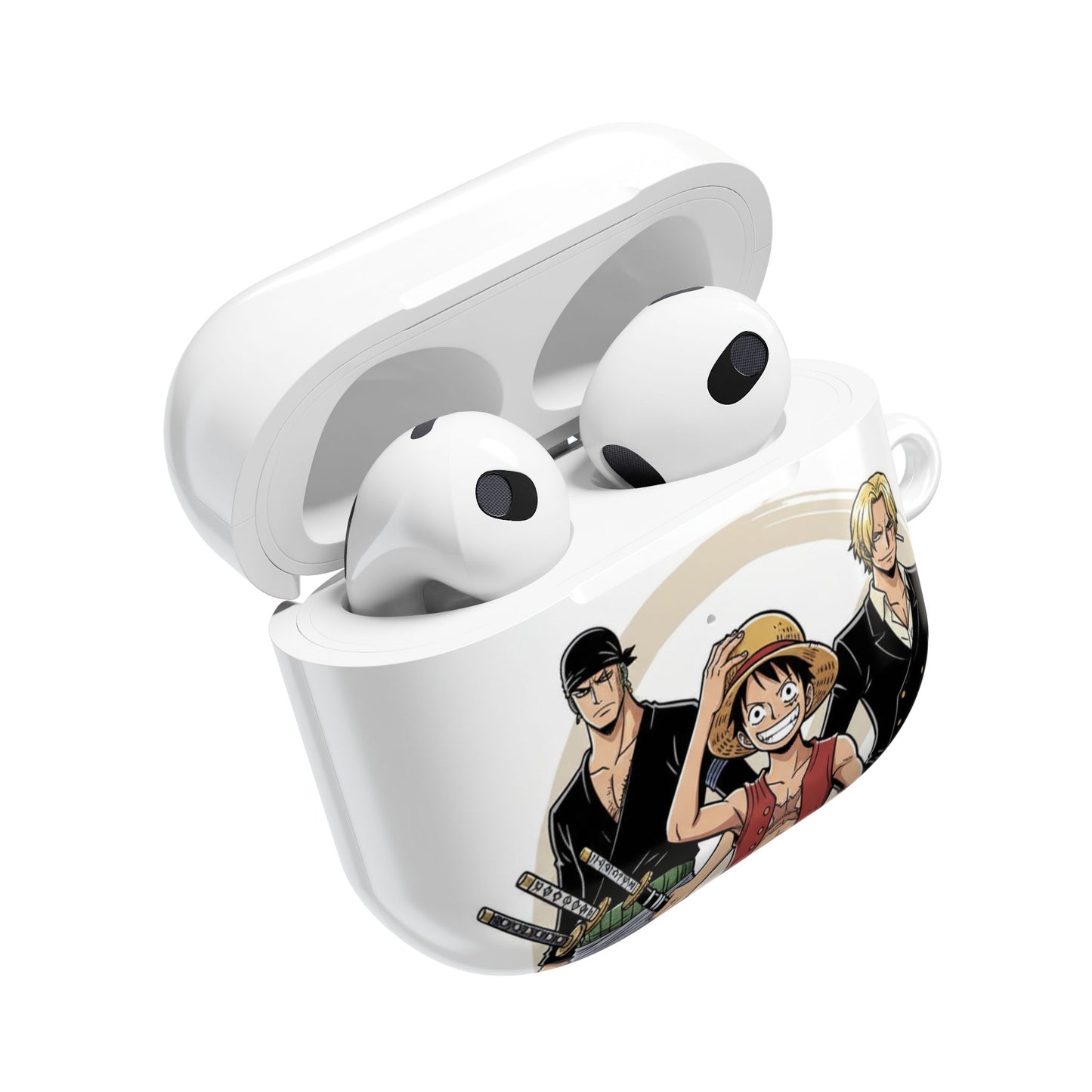 One Piece Straw Hat Crew AirPod Case – Luffy, Zoro & Sanji Anime Earbud Cover