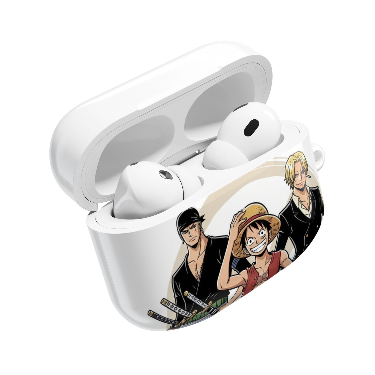 One Piece Straw Hat Crew AirPod Case – Luffy, Zoro & Sanji Anime Earbud Cover
